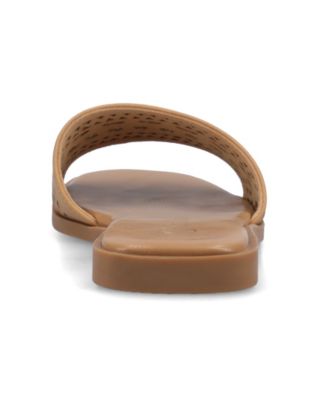 Women's Brodie Perforated Slide Flat Sandals