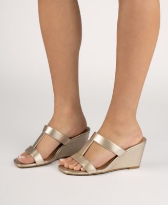 Women's Clodie T Strap Dress Wedge Sandals