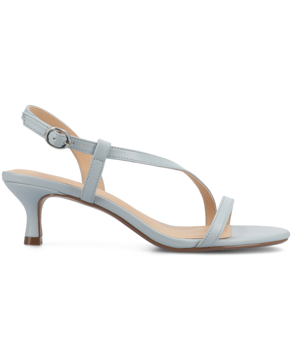 Journee Collection Jemry Kitten Heel Sandal In Blue