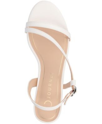 Women's Jemry Asymmetrical Strap Kitten Heel Strap Dress Sandals