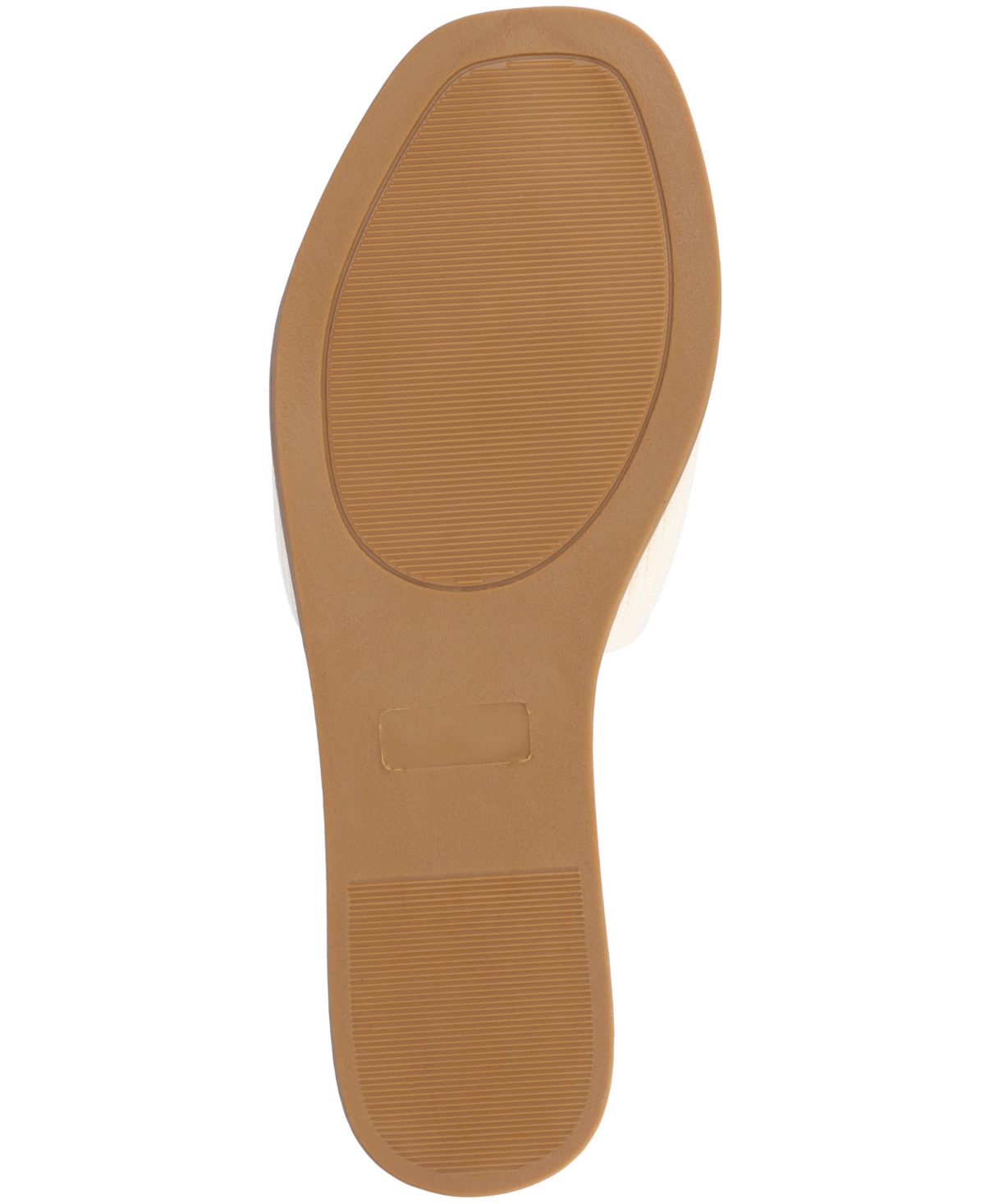 Journee Collection Women's Prisilla Single Band Slide Flat Sandals In Bone