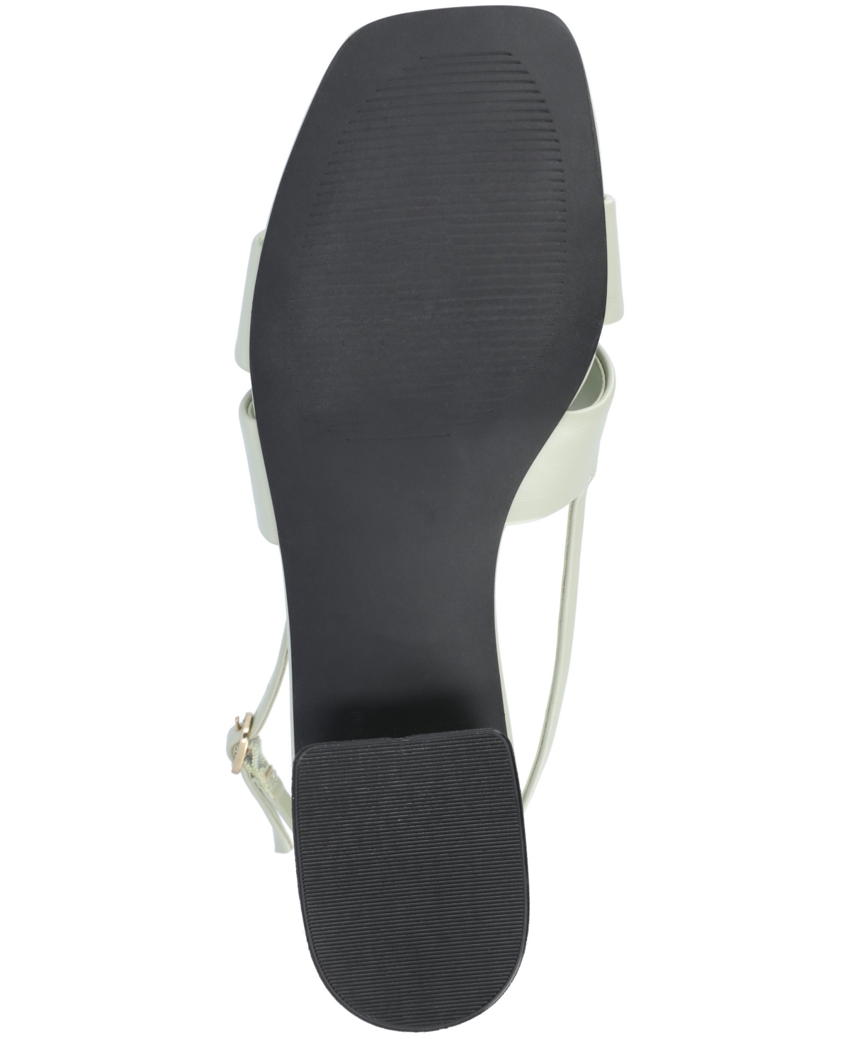 JOURNEE COLLECTION WOMEN'S TABATHA BLOCK HEEL SLINGBACK FLAT SANDALS 