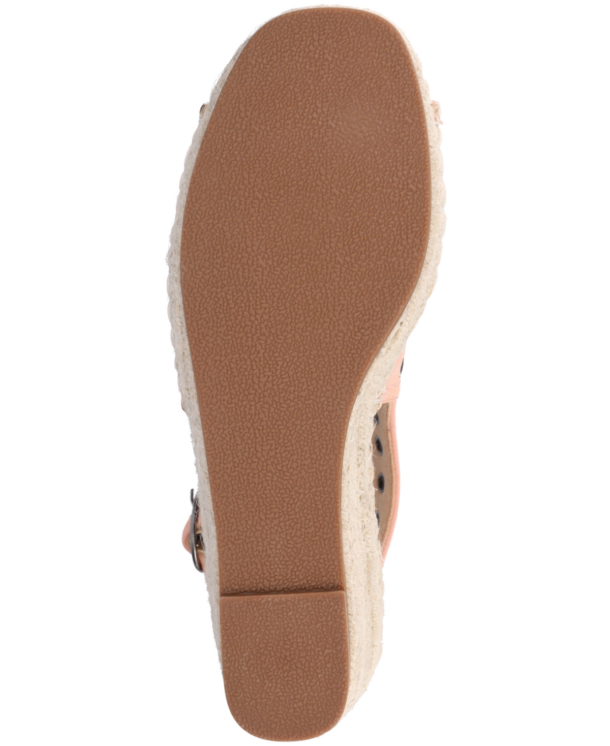 Shop Journee Collection Women's Crisie Peep Toe Espadrille Wedge Sandals In Pink