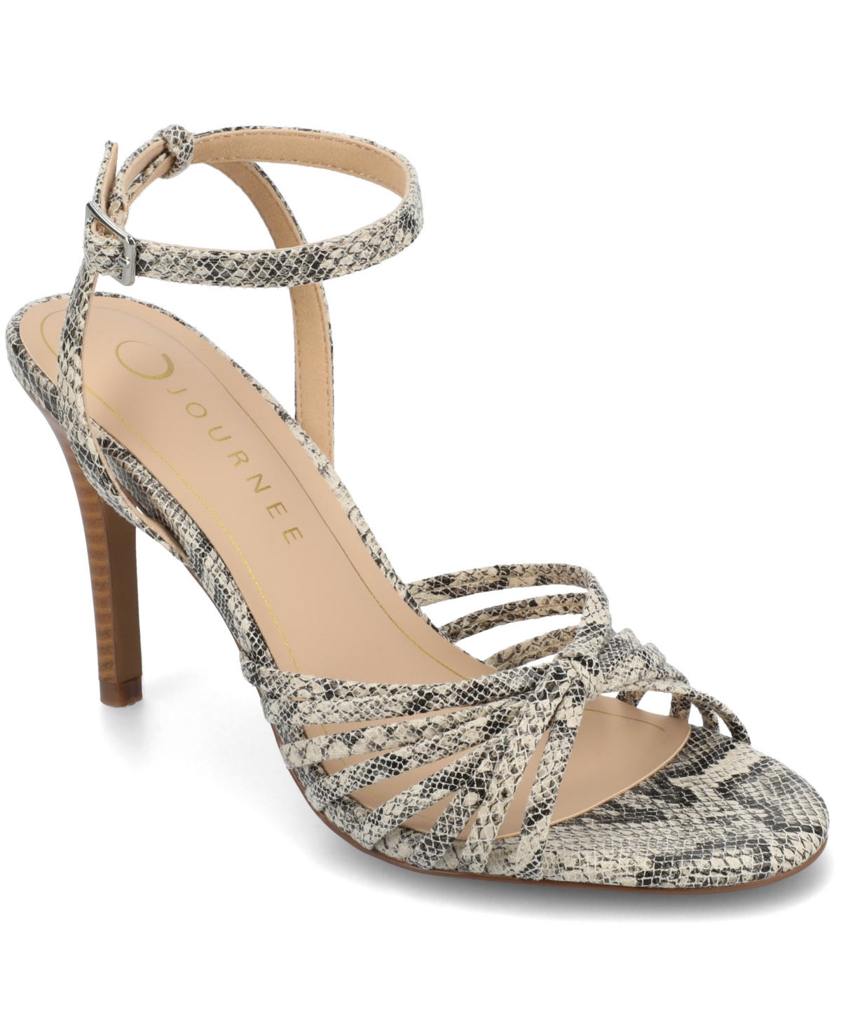 Journee Collection Vanita Stiletto Sandal In Snake