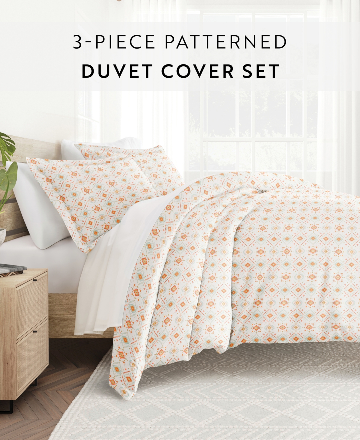 Home Collection Premium Ultra Soft Alps Chevron Pattern 3 Piece Duvet Cover Set, Twin/Twin Xl