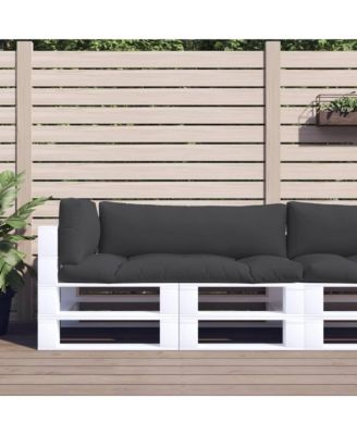 Pallet Cushion Set of 3 Black 100% polyester Standard