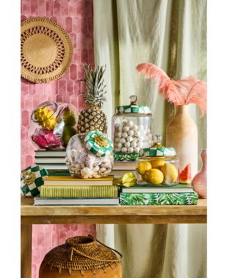 Emerald Check Small Kitchen Canister