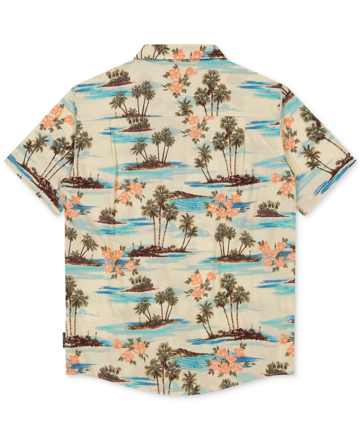 Shop Quiksilver Big Boys Scenic Classic Woven Cotton Shirt In Pale Yellow