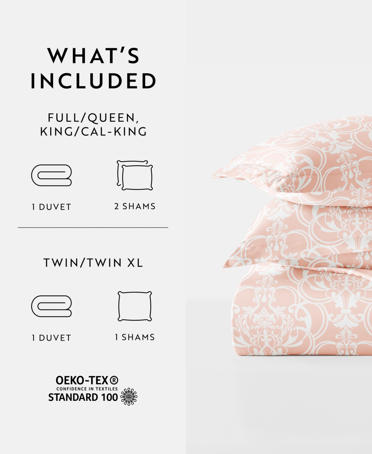 Ienjoy Home Ultra Soft Reversible 2-pc. Duvet Cover Set, Twin/twin Xl In Pink