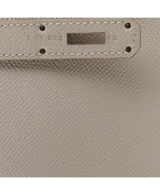 Pre-Owned Hermes Birkin 30 Handbag Light Epsom with Palladium Hardware