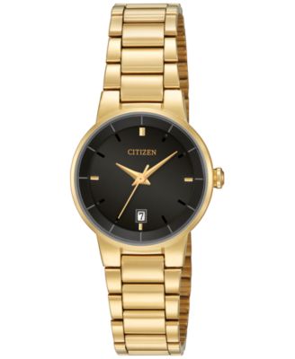Citizen - Women's Gold-Tone Stainless Steel Bracelet Watch 27mm EU6012-58E
