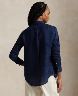Women's Classic-Fit 100% Linen Shirt
