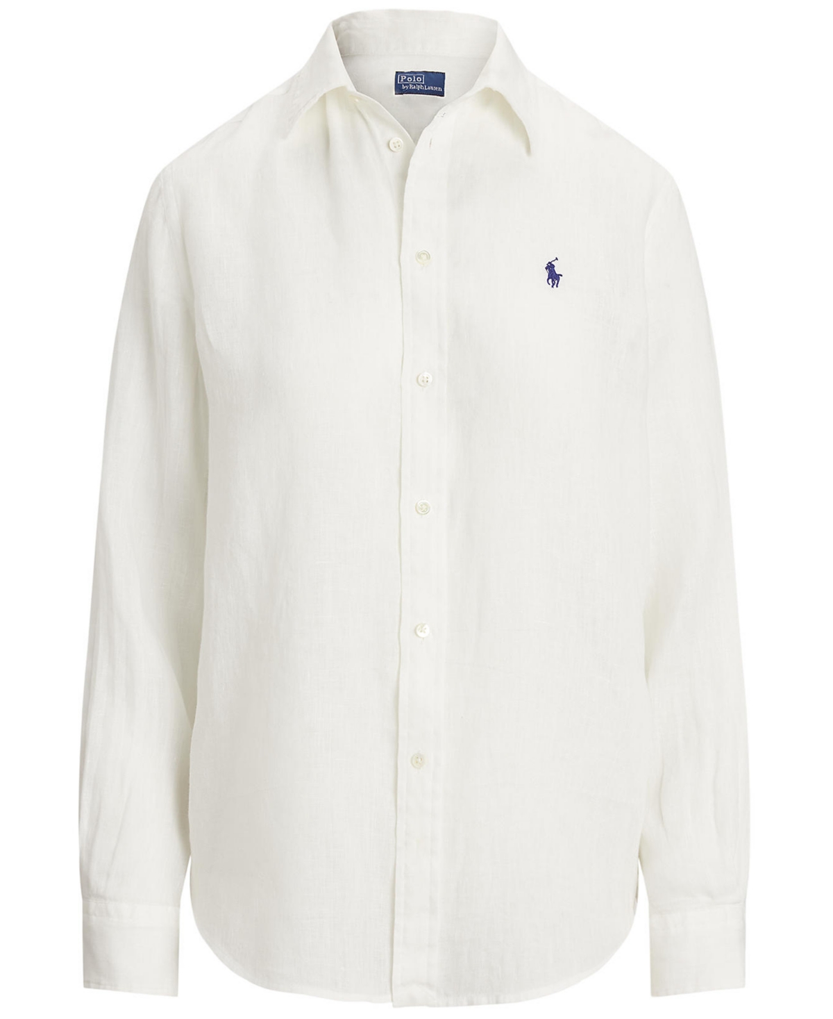 Polo Ralph Lauren Women's Classic-fit 100% Linen Shirt In White