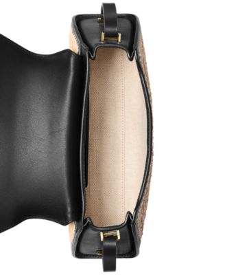 Ludlow Small Woven Convertible Shoulder Bag 