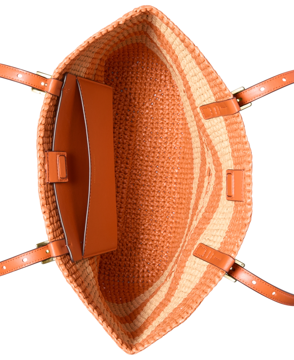 Michael Kors Quinn Large Hand-crocheted Tote Bag In Orange Punch