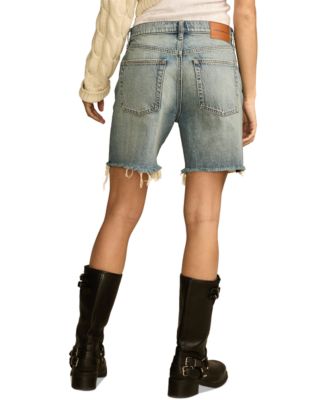 Женские свободные потертые джинсовые шорты 90-х годов от бренда Lucky