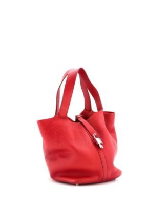 Бывшая в употреблении сумка HERMÉS GM с замком Picotin Clemence