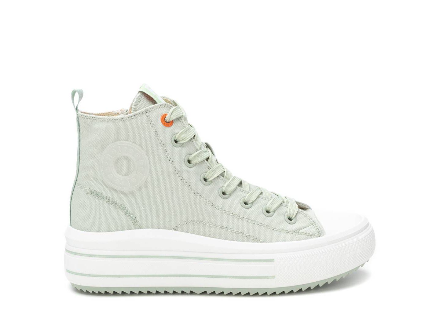 Женские кроссовки XTI Casual Canvas High Top Sneakers Refresh Collection, цвет: Аквамариновый — фото 2