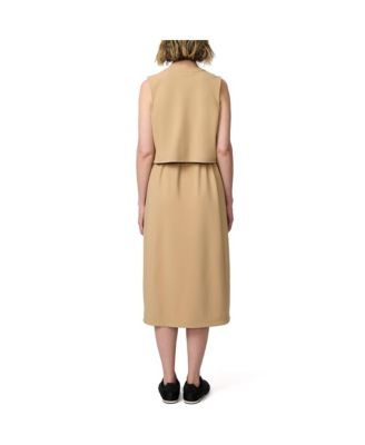 Вязаное платье-жилет из Гарбадина