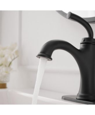 8&amp;#x22; Widespread Double Handle Faucet with Metal Drain, Water-Saving Design Bathroom Faucet