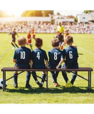 6 ft Plastic Folding Bench with 1320 LBS Capacity Handle & Lock For Outdoor Camping