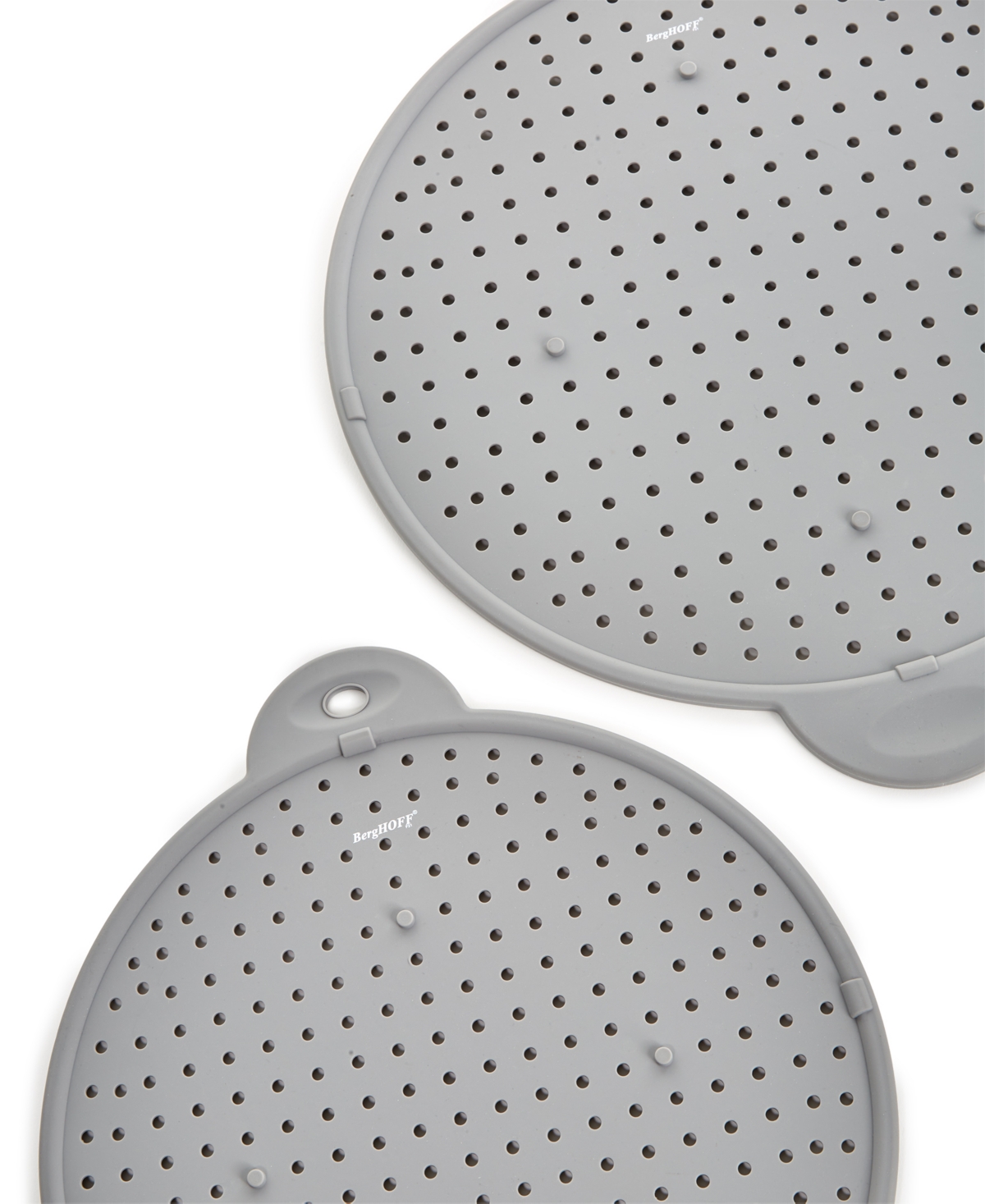 Berghoff Silicone 13" Splatter Screen With Dual Handles In Gray