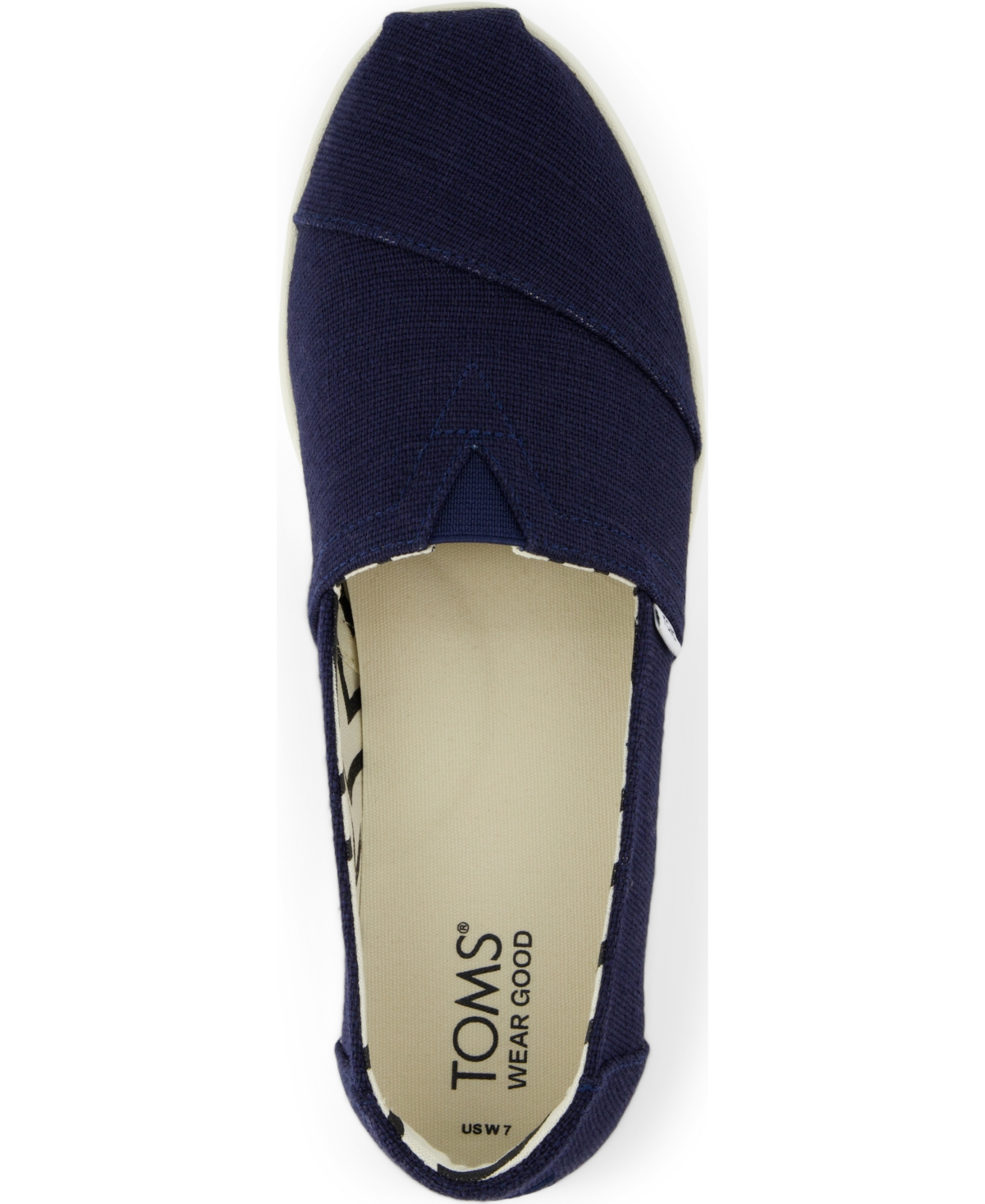 Shop Toms Women's Alpargata Plus Espadrille Slip-on Loafers In Navy Heritage Canvas