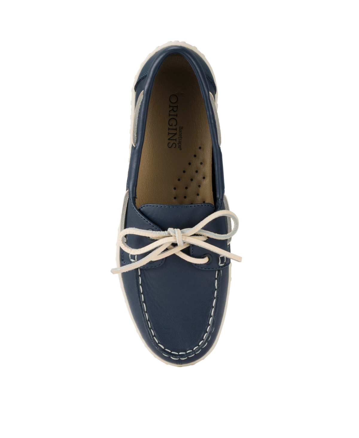 Baretraps Women's Origins Beverlie Slip-on Boat Shoes In Navy Leather
