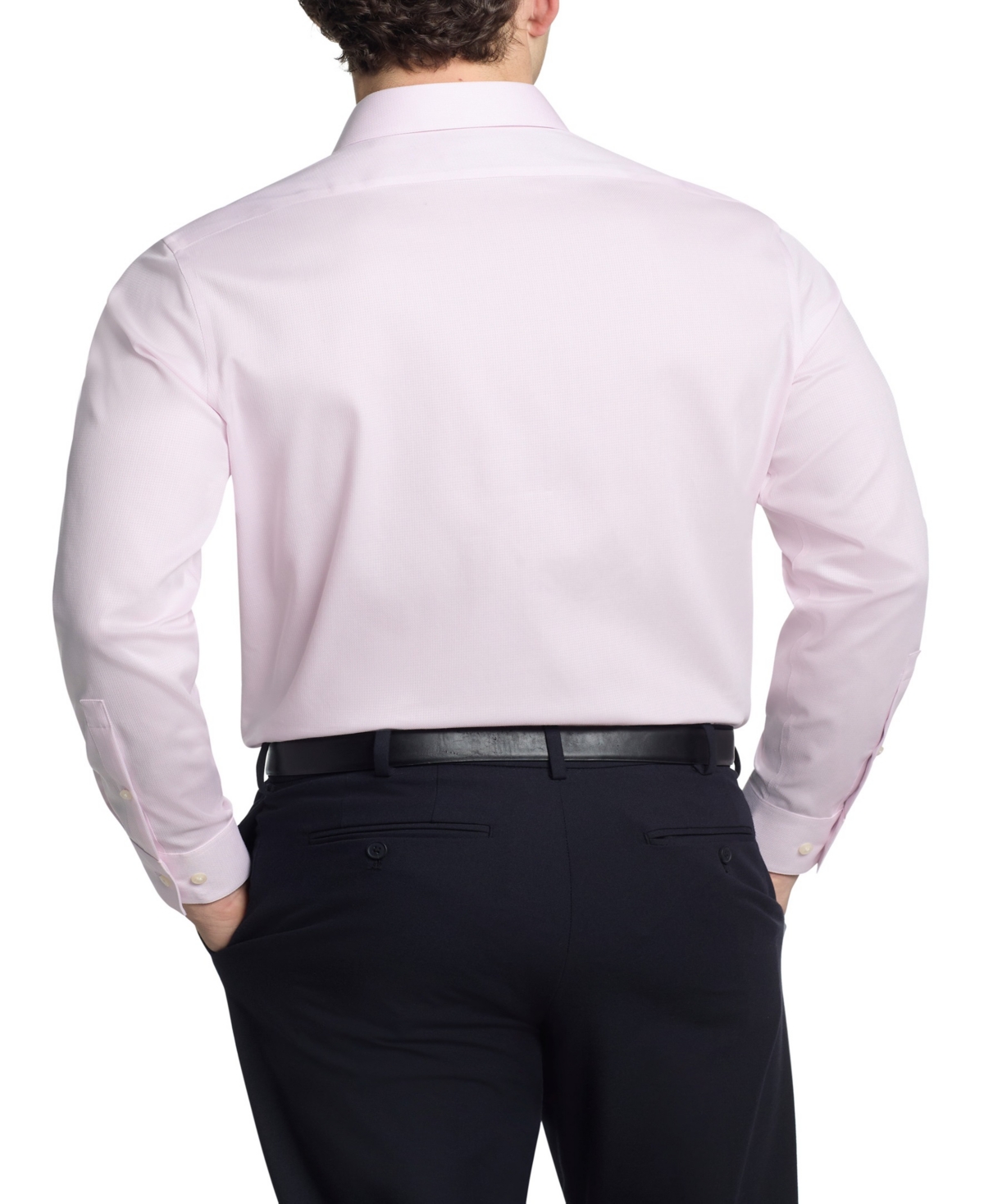 Calvin Klein Men's Refined Stretch Micro Stripe Classic Button-down Shirt In Pink