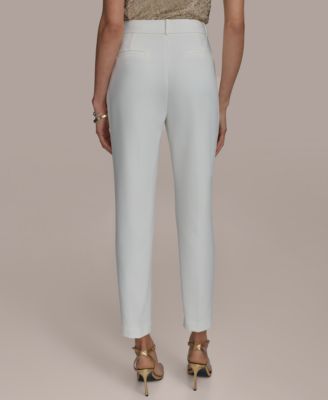 Женский кардиган с металлическим отливом и брюки прямого кроя от Donna Karan New York