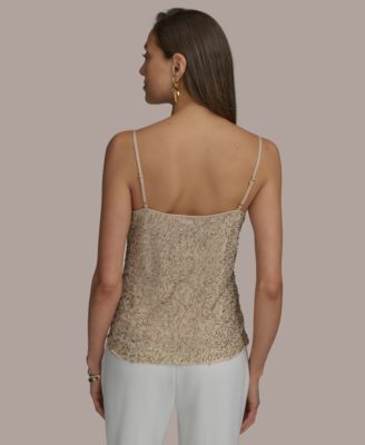 Вышитая бисером женская кофточка от Донны Каран из Нью-Йорка