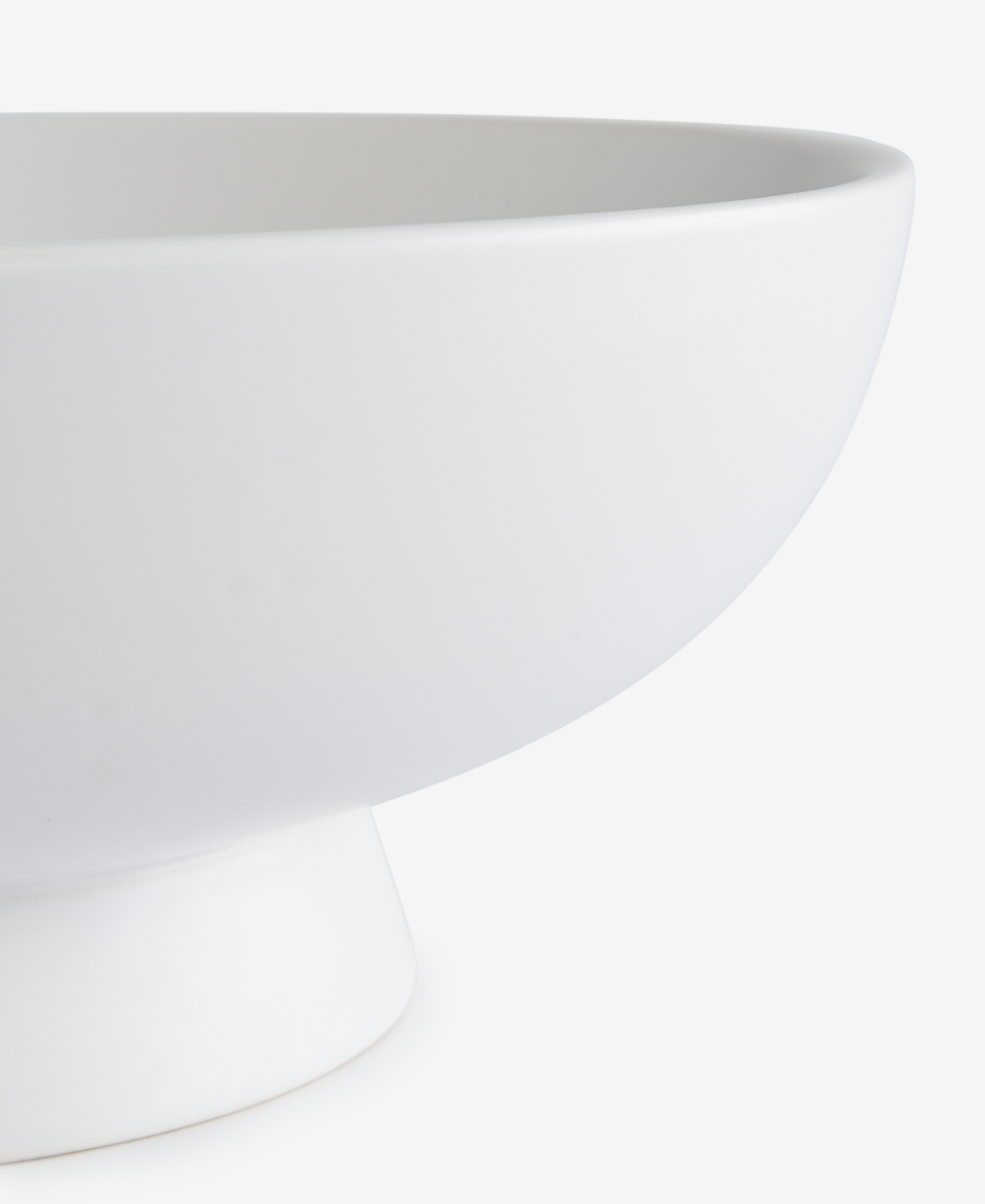 The Cellar Matte White Footed Bowl, Exclusively At Macy's In White