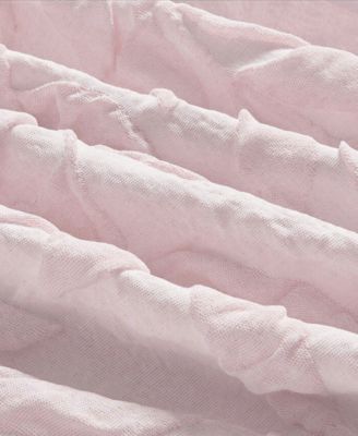 Jacquard Puckered Botanical 3-Pc. Comforter Set, Twin