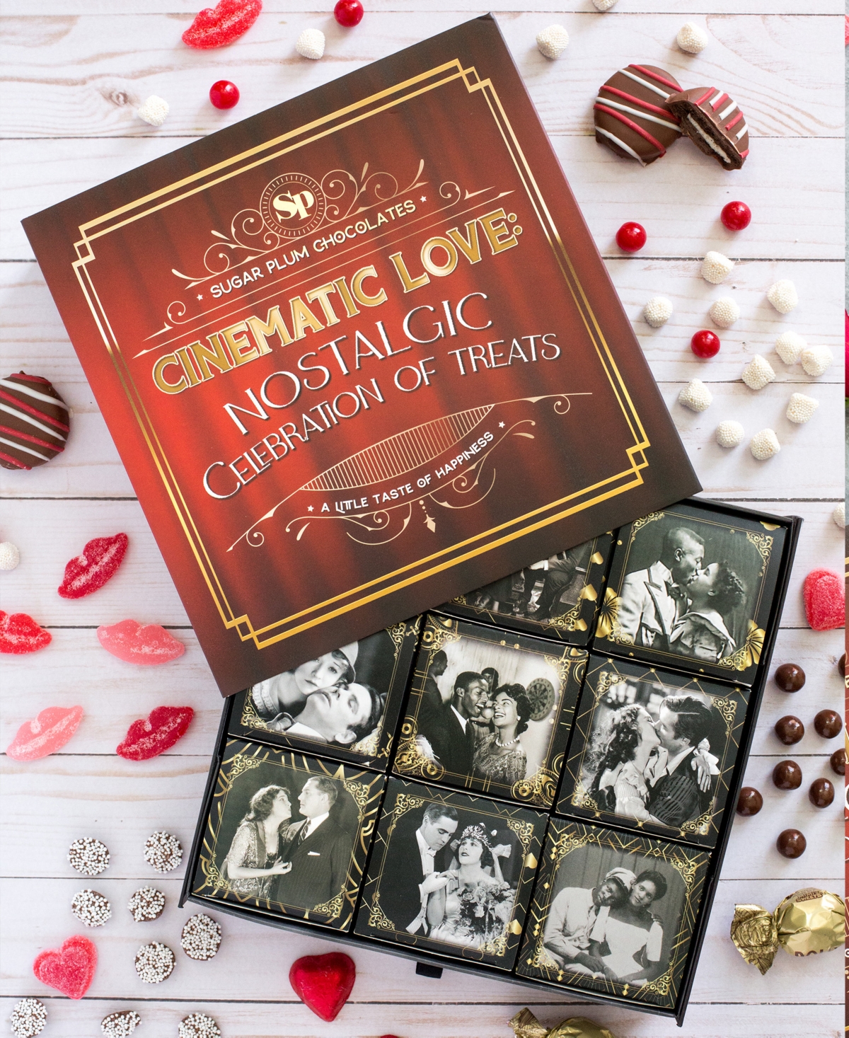 Sugar Plum Chocolates Cinematic Love: Nostalgic Celebration Of Treats, 9 Boxes In No Color