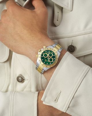 Мужские двухцветные зеленые часы Preston из нержавеющей стали 1035CPRS