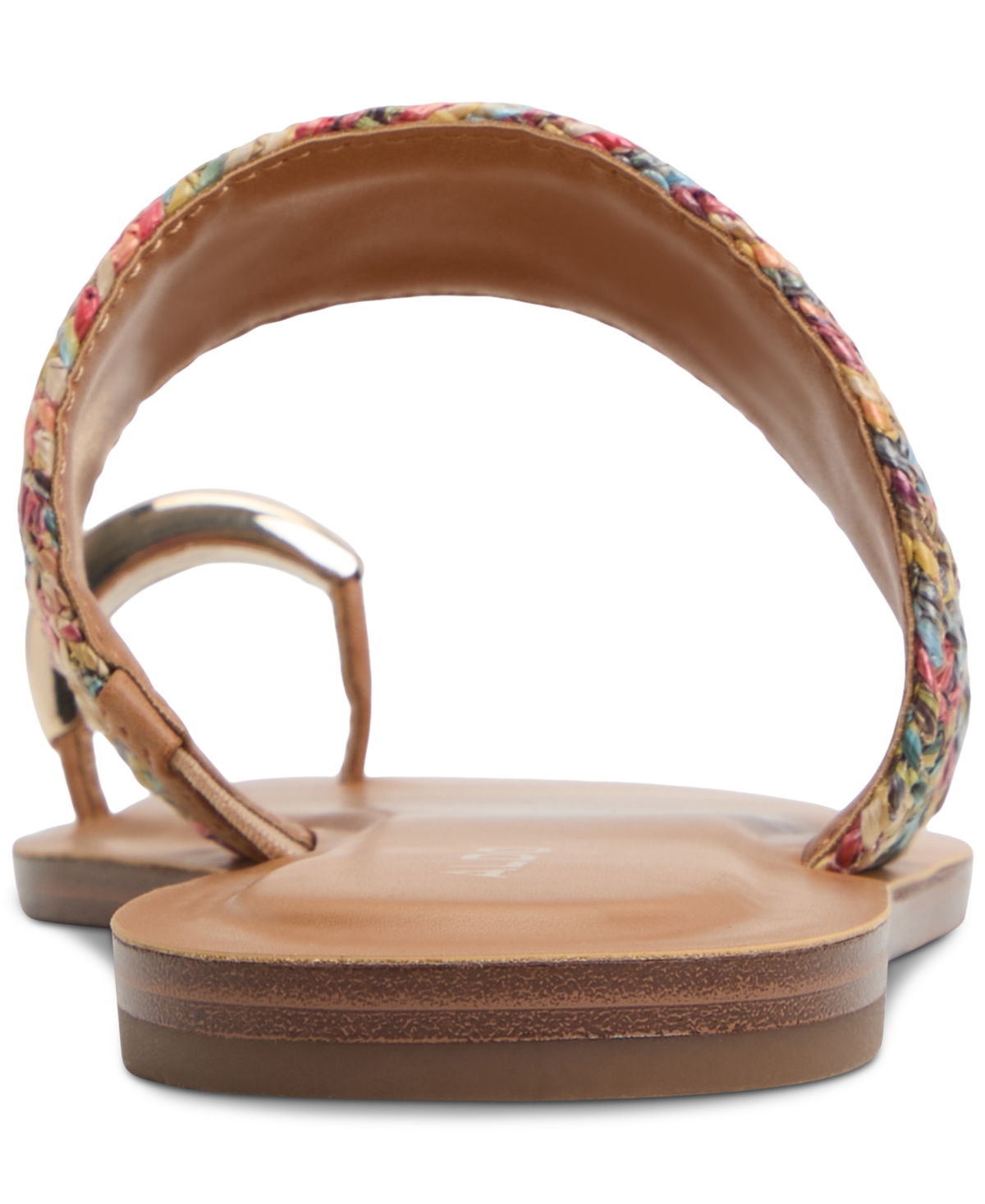 Shop Aldo Women's Beachwalk Toe Loop Flat Sandals In Raffia Multi