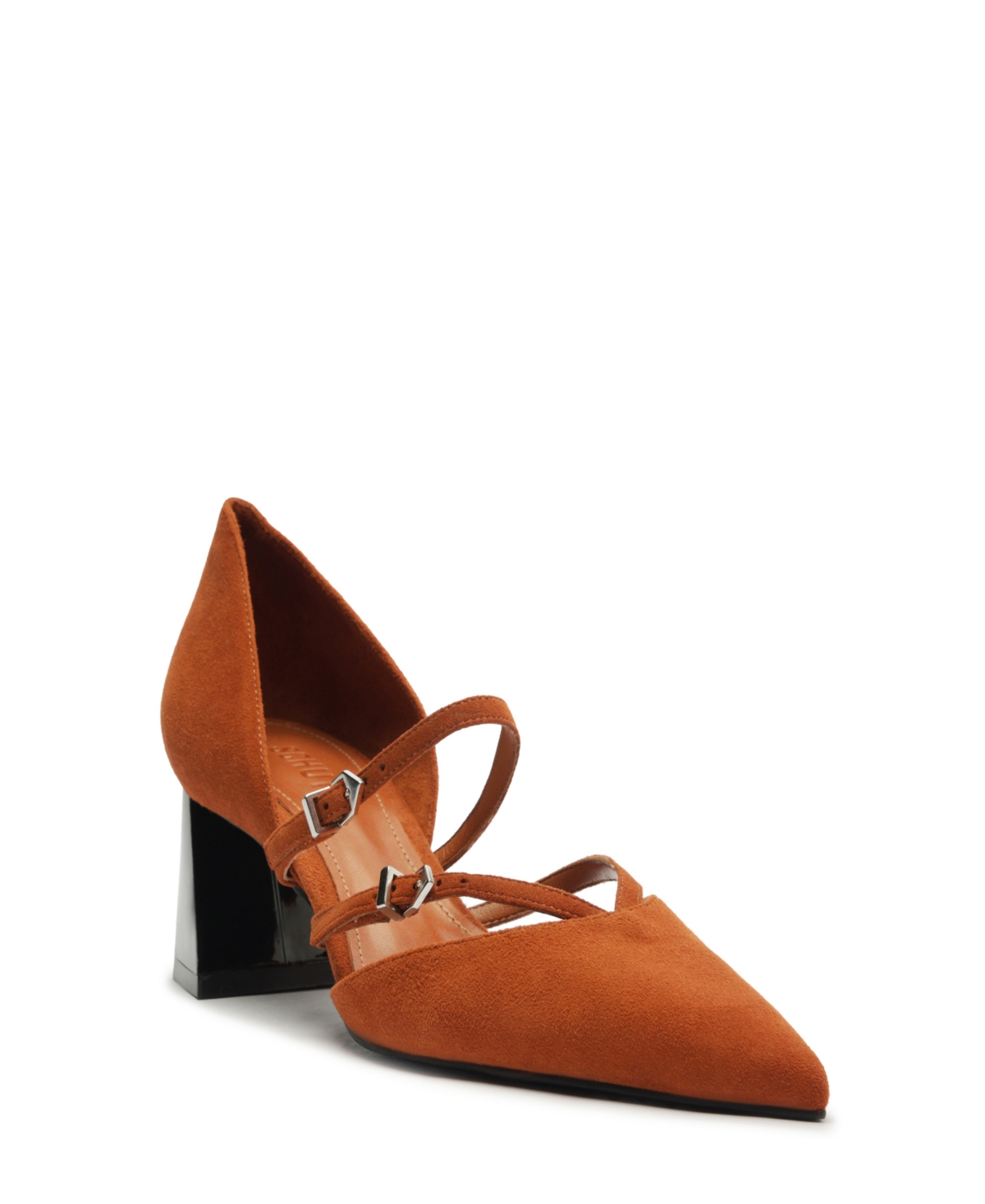 SCHUTZ WOMEN'S RUE MID HEEL BUCKLE PUMPS 