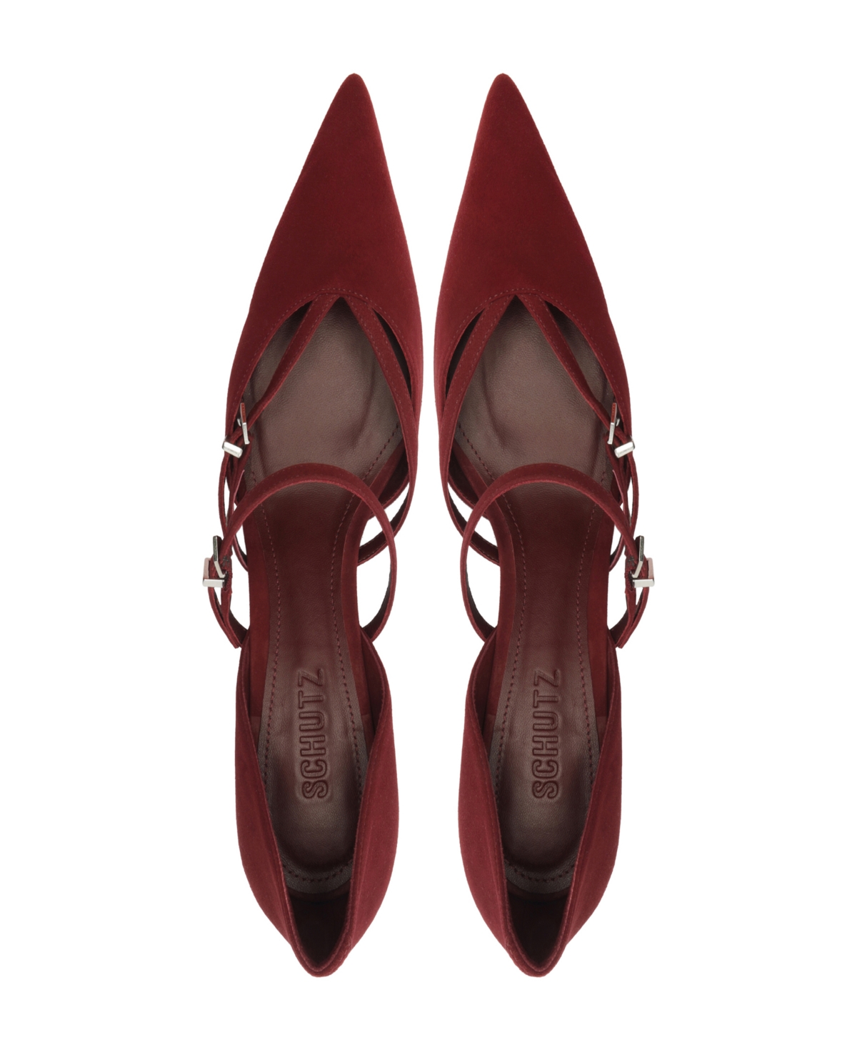 SCHUTZ WOMEN'S RUE MID HEEL BUCKLE PUMPS 