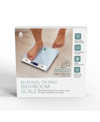 Bilingual Talking Bathroom Scale – Precision Meets Convenience