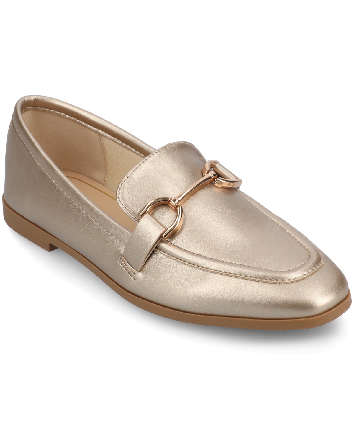 Shop Journee Collection Women's Mizza Slip-on Loafers In Champagne