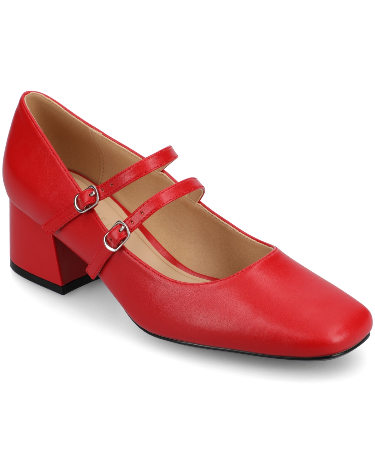 JOURNEE COLLECTION WOMEN'S NALLY DOUBLE STRAP MARY JANE PUMPS 