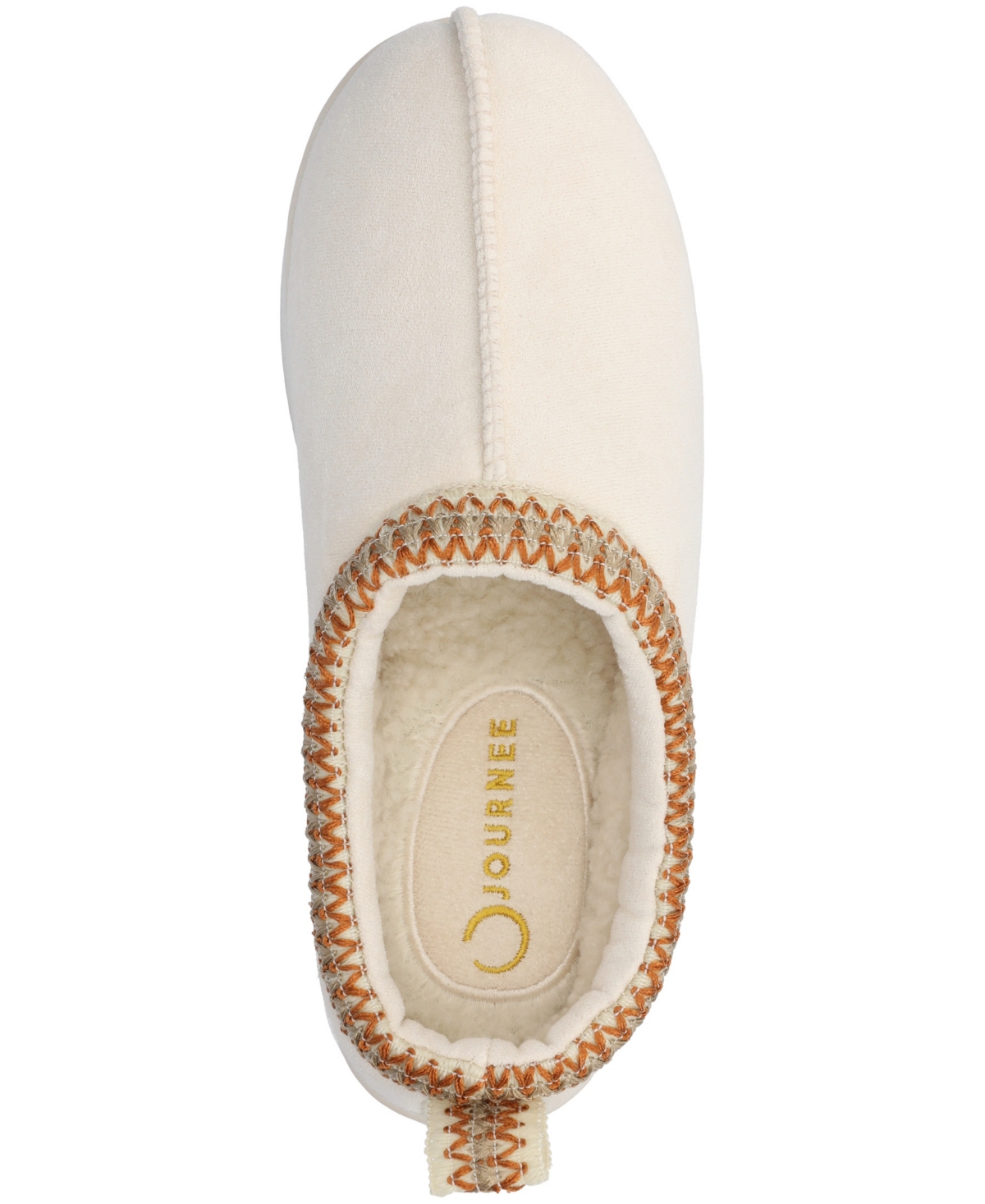 Journee Collection Women's Connway Round Toe Slippers In Cream