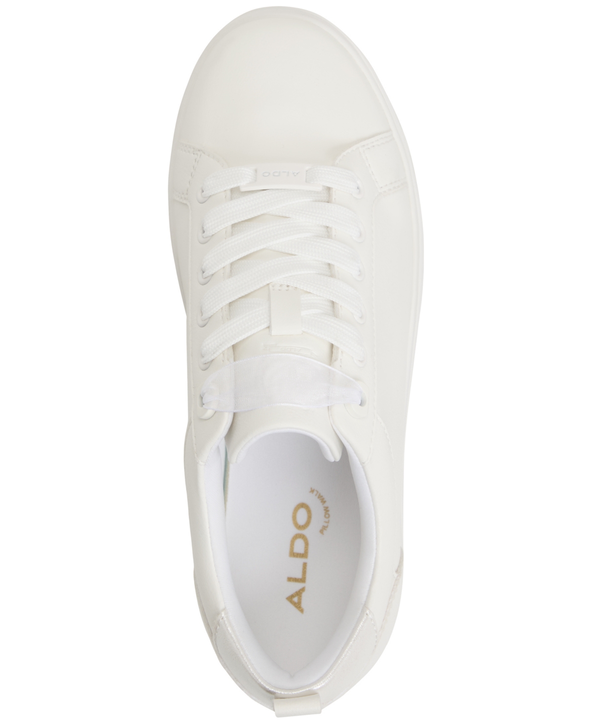 Shop Aldo Women's Chiccomfort Lace-up Sneakers In White