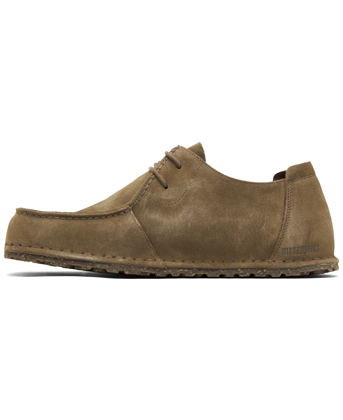 Birkenstock Utti Lace Up Deep Blue Loafers Gray Taupe In Beige