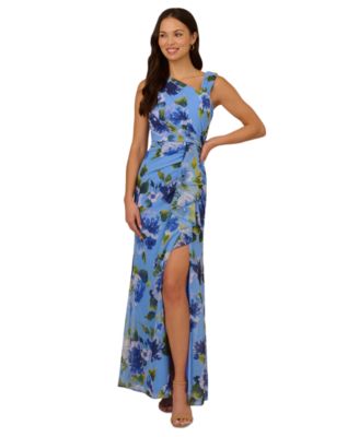 Adrianna Papell - Women's Floral-Print Ruffled Gown