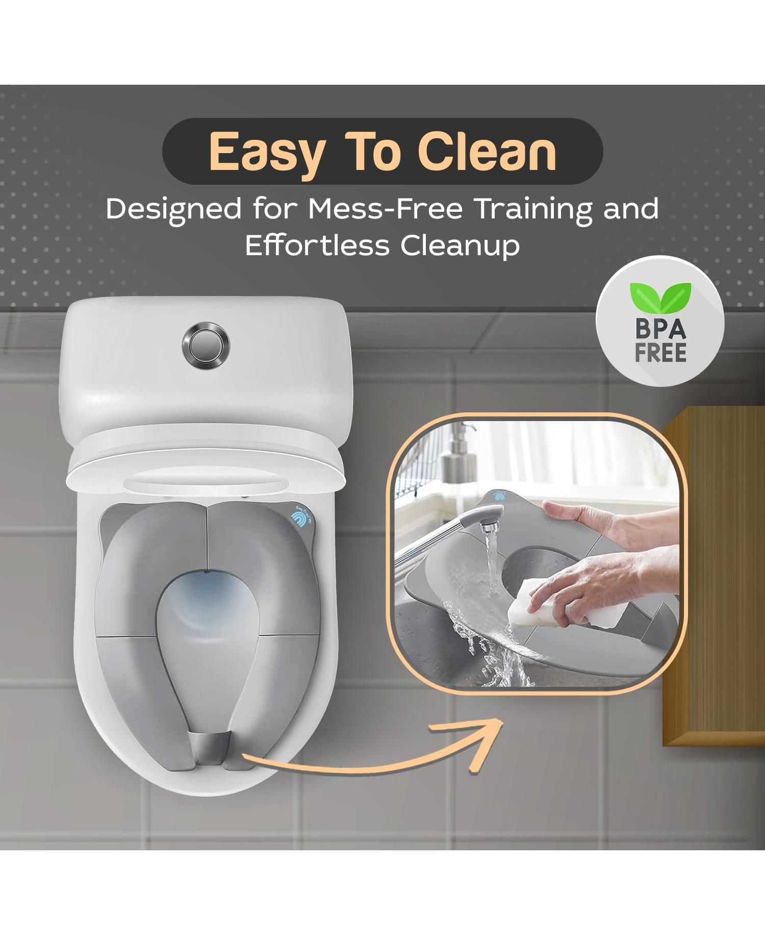 | Folding Travel Toilet Seat Trainer (White)