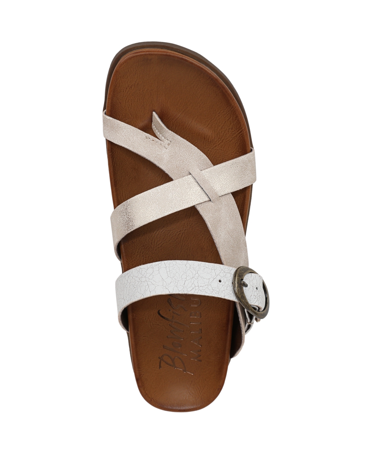 Shop Blowfish Malibu Women's Lilac Thong Slide Platform Sandals In Cloud Faux Leather