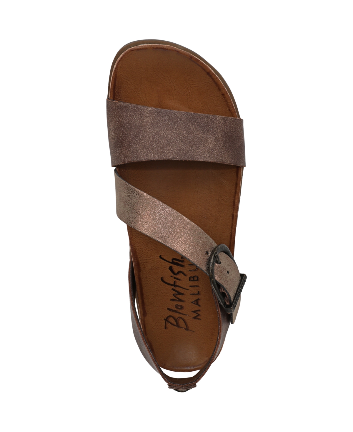 Shop Blowfish Malibu Women's Lance Strappy Open Round Toe Platform Sandals In Walnut Faux Leather