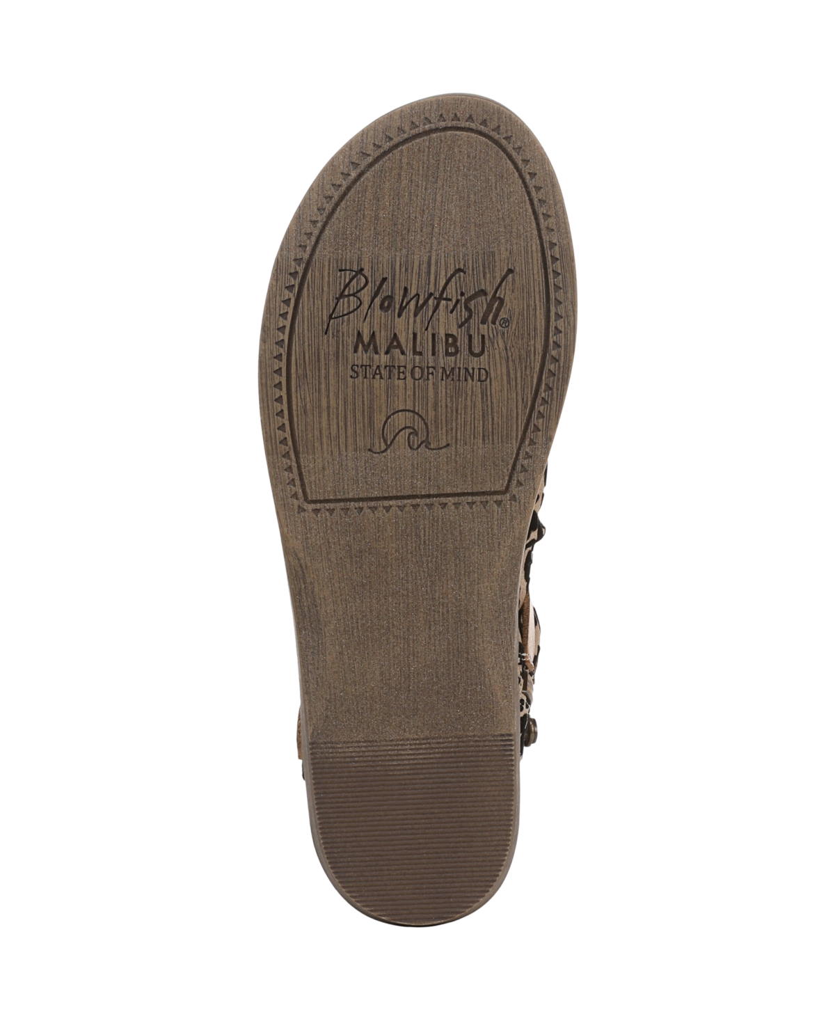 Shop Blowfish Malibu Women's Denver Strappy Low Wedge Sandals In Sand Leopard Faux Leather