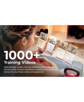 12” Stride Smart Elliptical Machine w/300LB Capacity & Pulse Sensor w Free SunnyFit App Bluetooth